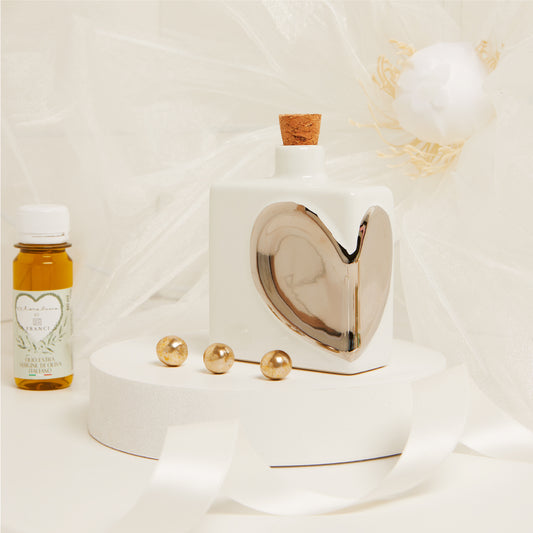 Bomboniera Claraluna Oliera Cuore Argento 200ml - 25077