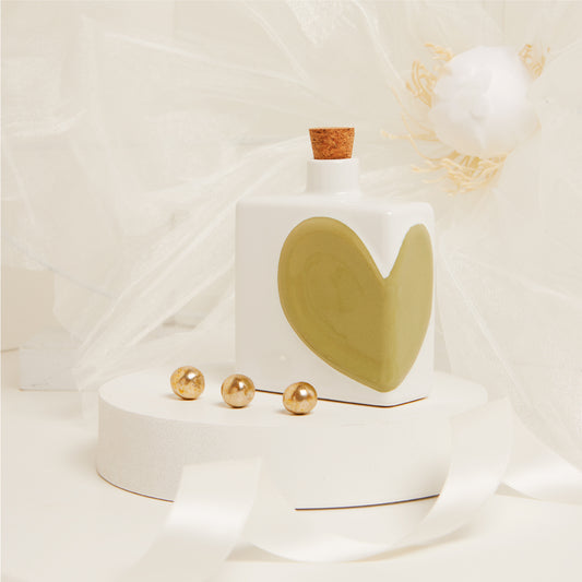 Bomboniera Oliera Cuore Verde 200ml 25078