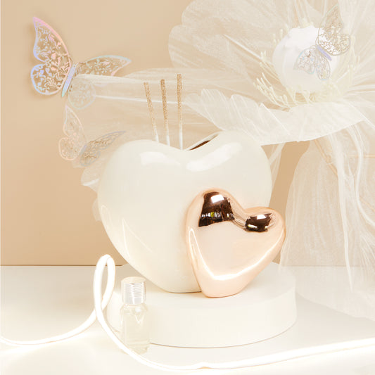 Bomboniera Diffusore per Ambienti con Doppio Cuore Grande 25134