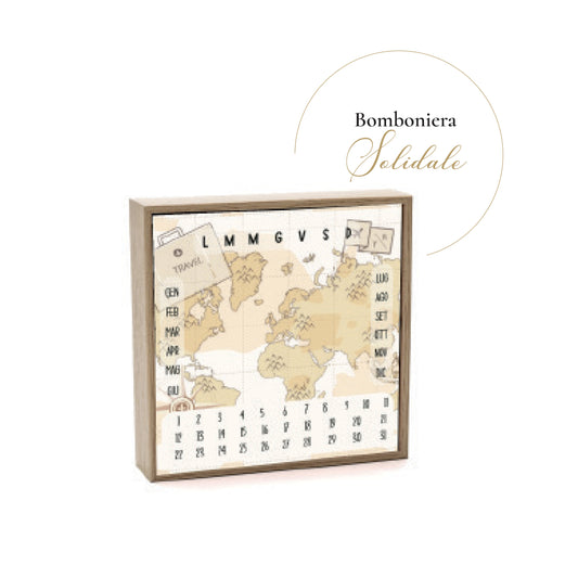 Bomboniera Calendario Perpetuo Grande Viaggio Regali di Cuore