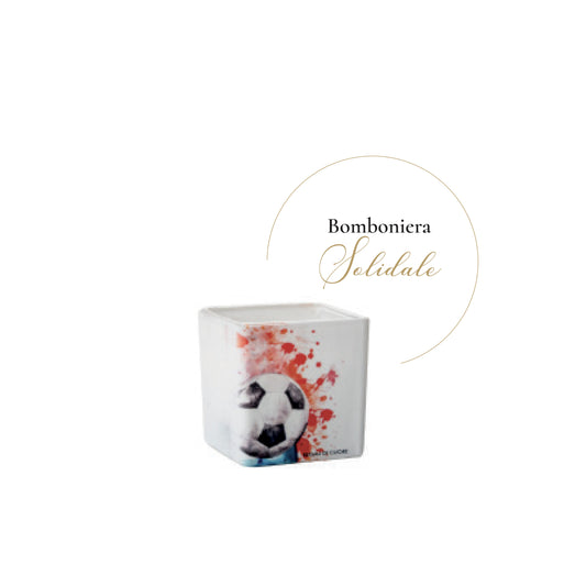 Bomboniera Candela Sport Calcio Regali di Cuore