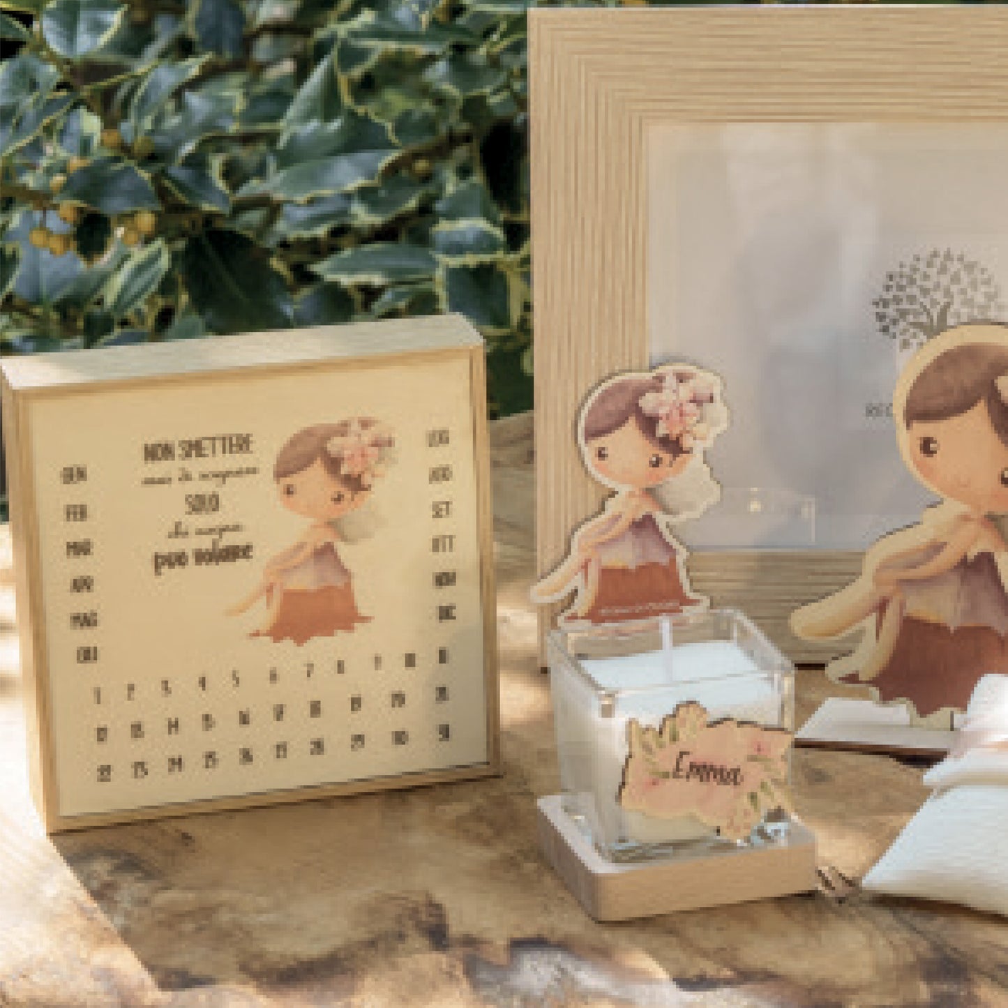 Bomboniera Calendario Perpetuo Medio Fatina del Bosco Regali di Cuore