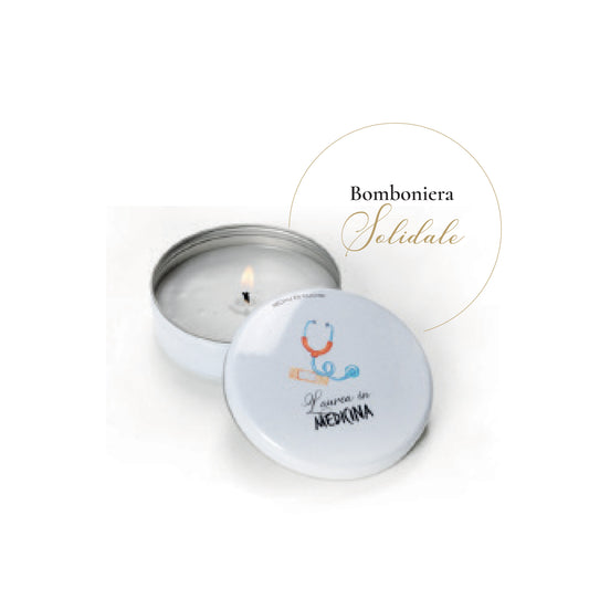 Candela in Latta Laurea Medicina Regali di Cuore