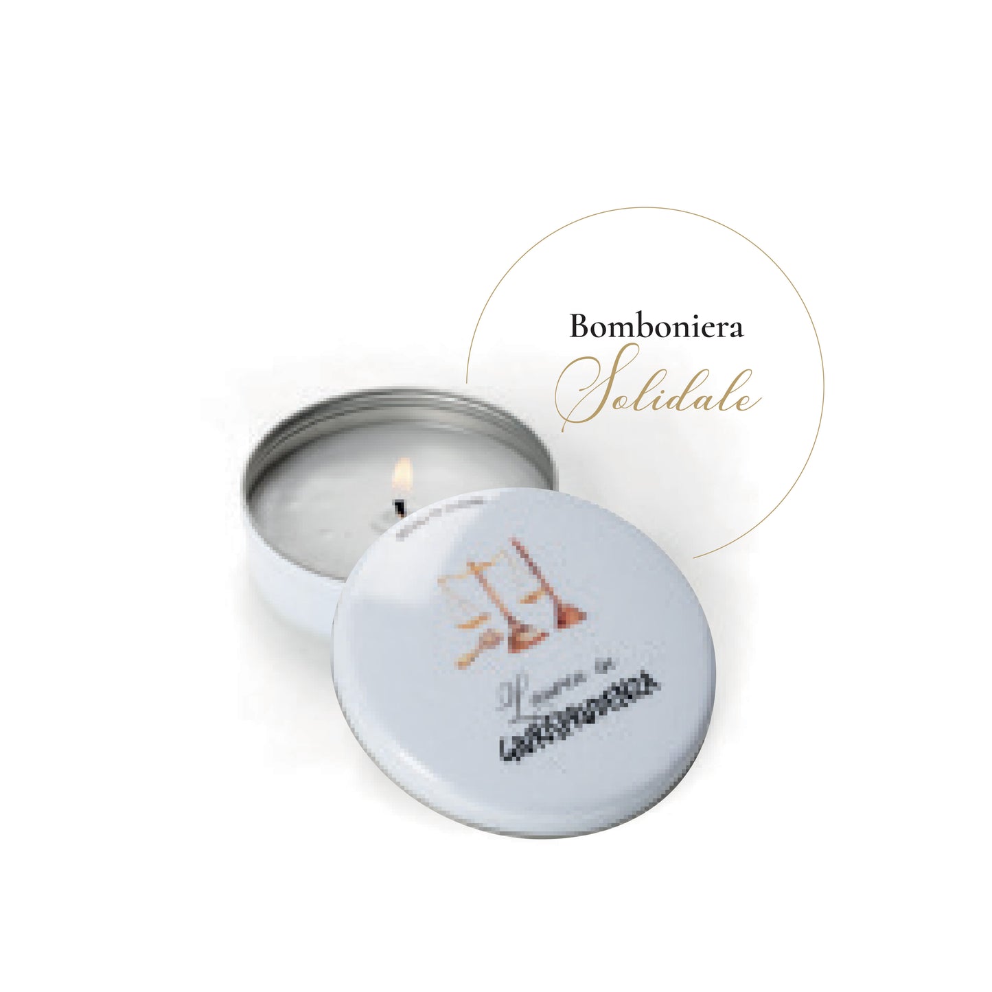 Candela in Latta Laurea Giurisprudenza Regali di Cuore