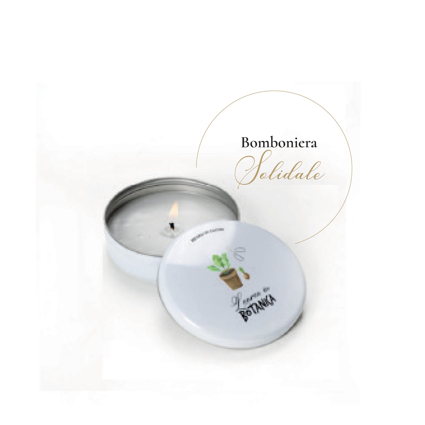 Candela in Latta Laurea Botanica Regali di Cuore