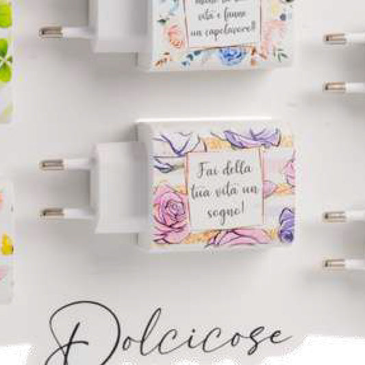Bomboniera Carica Batterie USB Fantasie Tema Natura Dolcicose