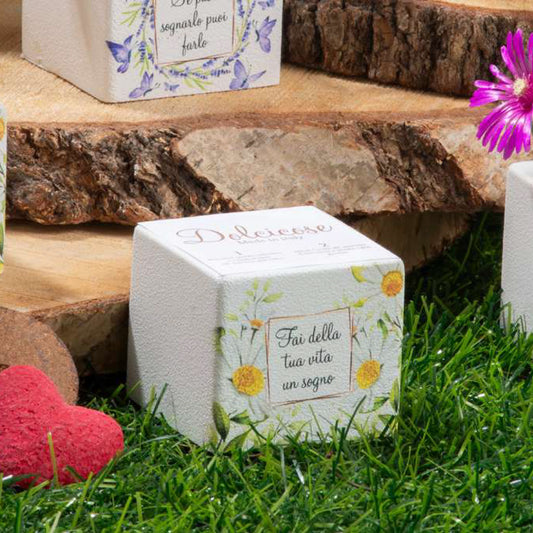 Bomboniera Cubo Portapiante Fantasie Tema Natura Dolcicose