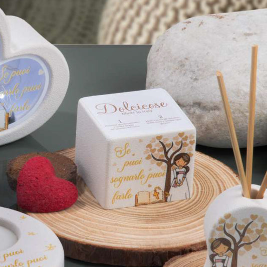 Bomboniera Cubo Portapiante Tema Femmina Se puoi sognarlo puoi farlo Dolcicose