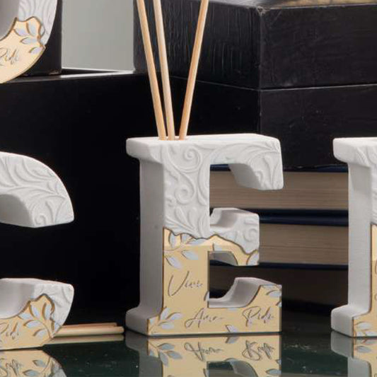 Bomboniera Diffusore di Fragranza Lettera E Dolcicose