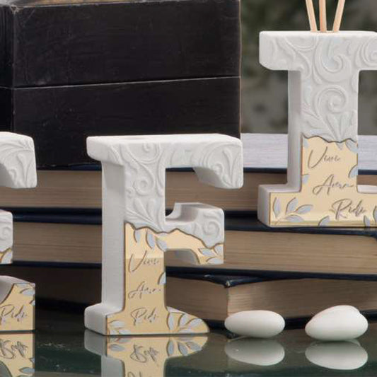 Bomboniera Diffusore di Fragranza Lettera F Dolcicose