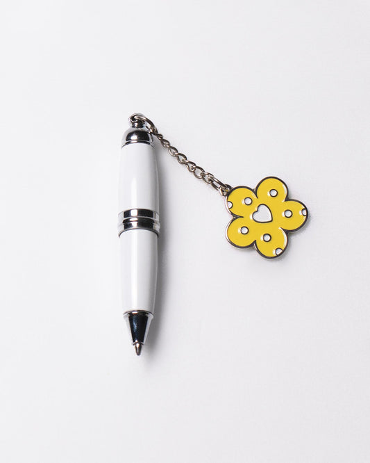 Mini Penna Fiore Giallo Margot 10 PEZZI