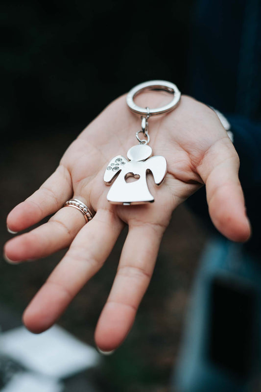 Portachiavi Acciaio con Strass Angelo Margot 10 PEZZI