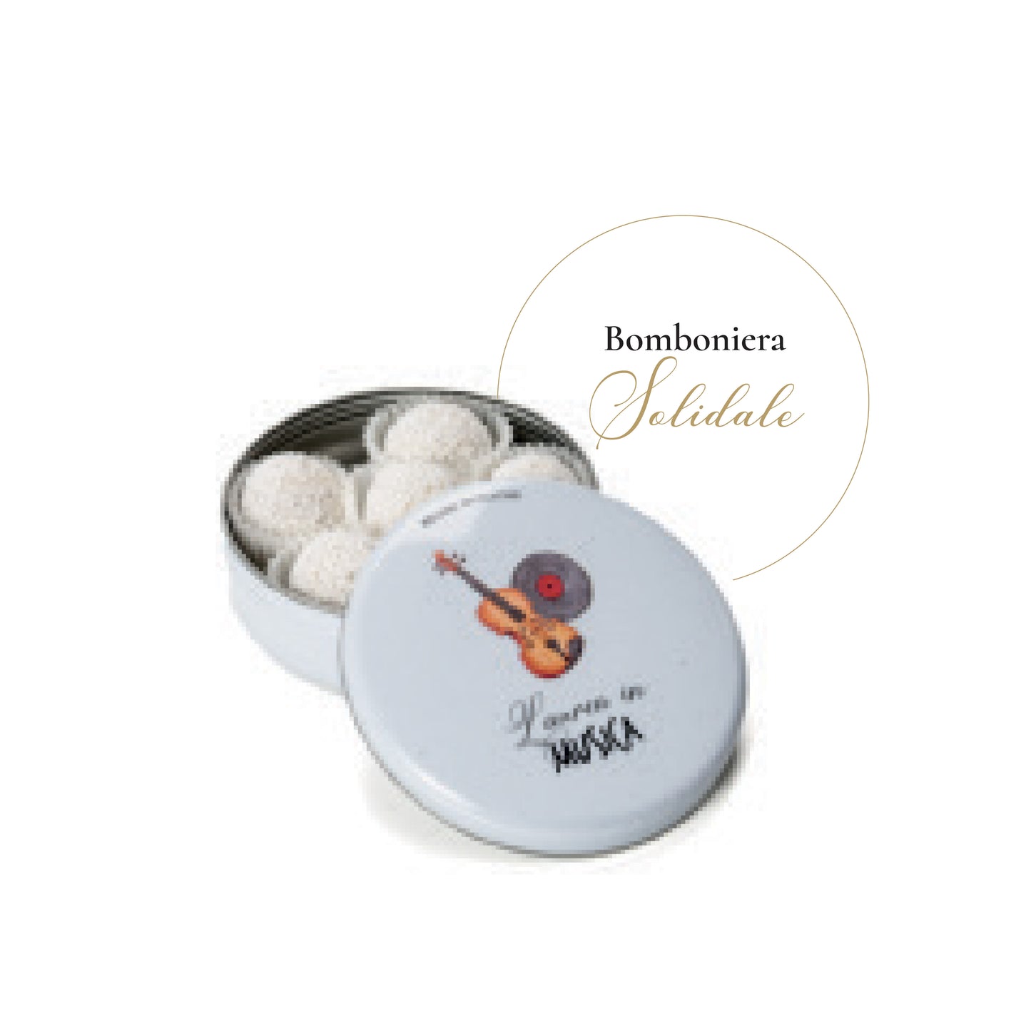 Scatola in Latta Musica Regali di Cuore 10 PEZZI