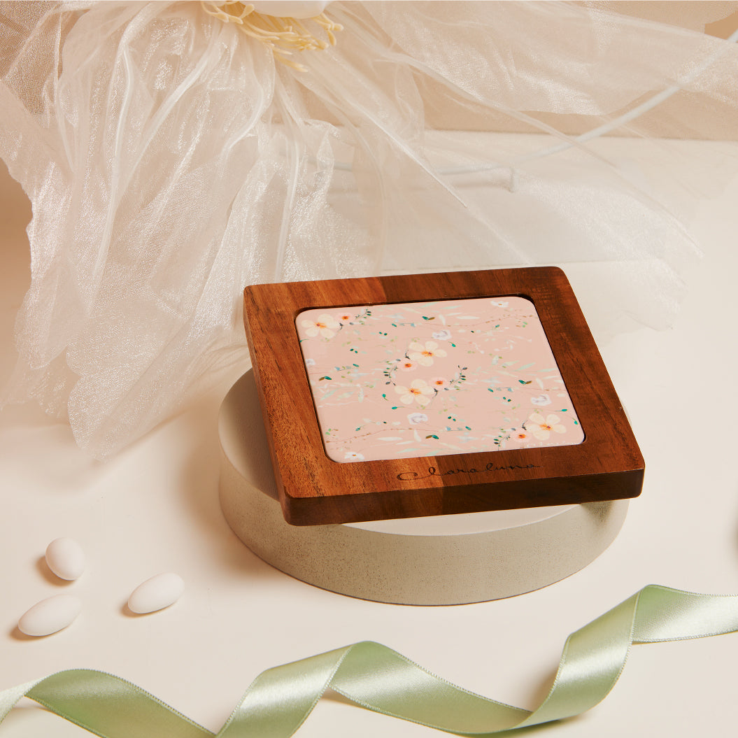 Bomboniera Claraluna Sottopentola Decoro Floreale 25036