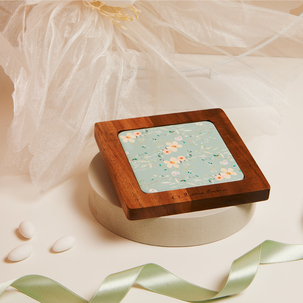 Bomboniera Claraluna Sottopentola Decoro Floreale 25036