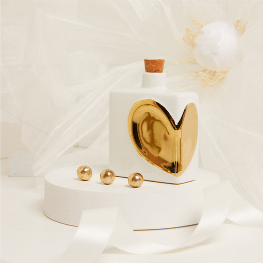 Bomboniera Oliera Cuore Oro 200ml 25076