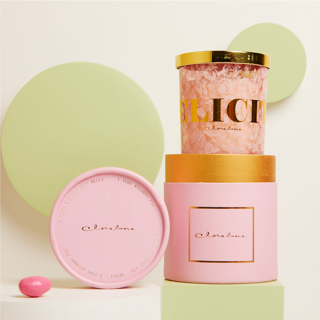 Bomboniera Claraluna Candela Profumata "FELICITÀ" - 25172