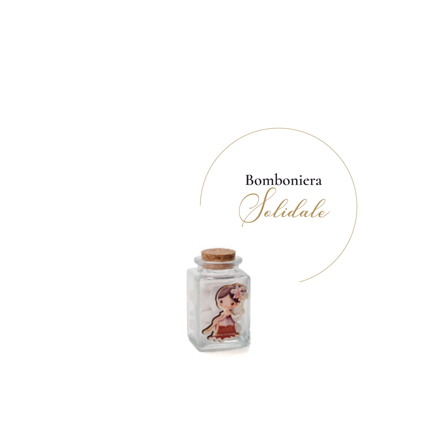 Bomboniera Barattolo Fatina del Bosco Regali di Cuore 12 PEZZI