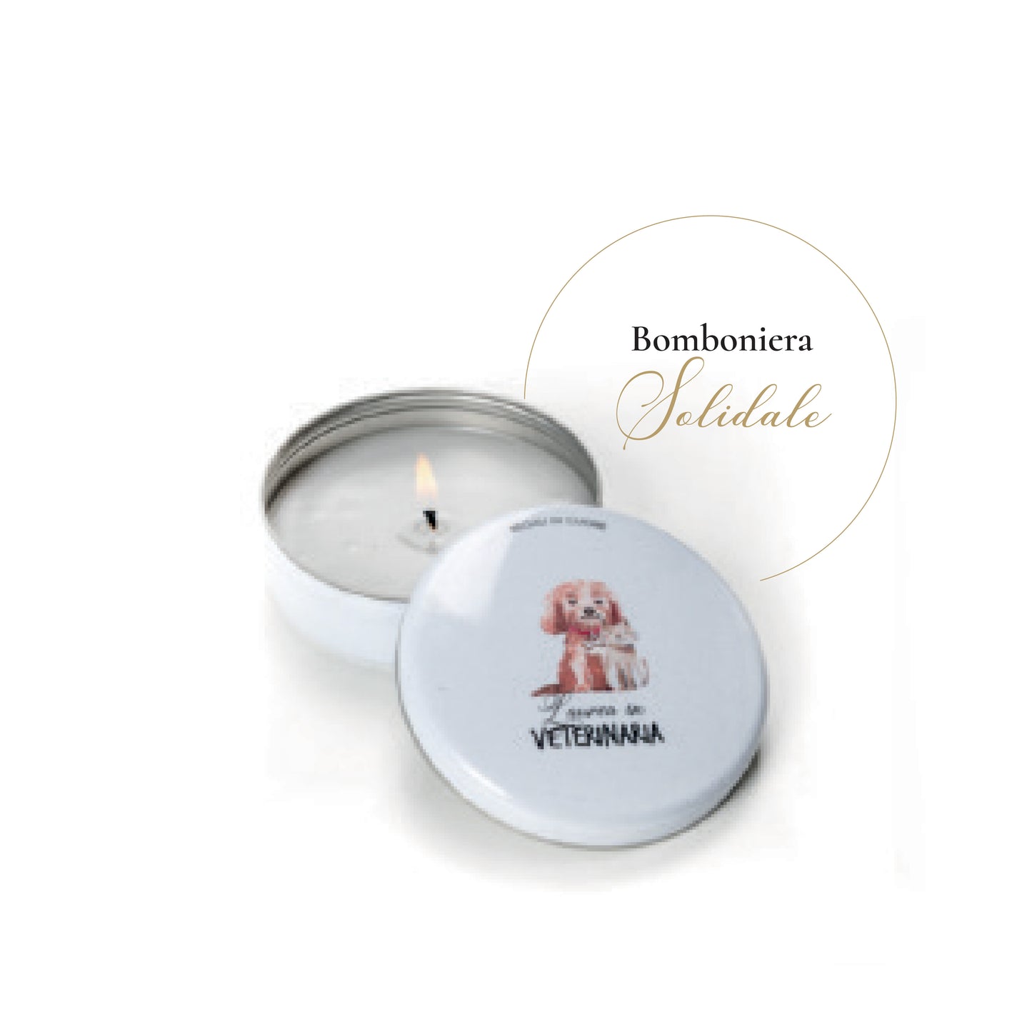 Candela in Latta Laurea Veterinaria Regali di Cuore