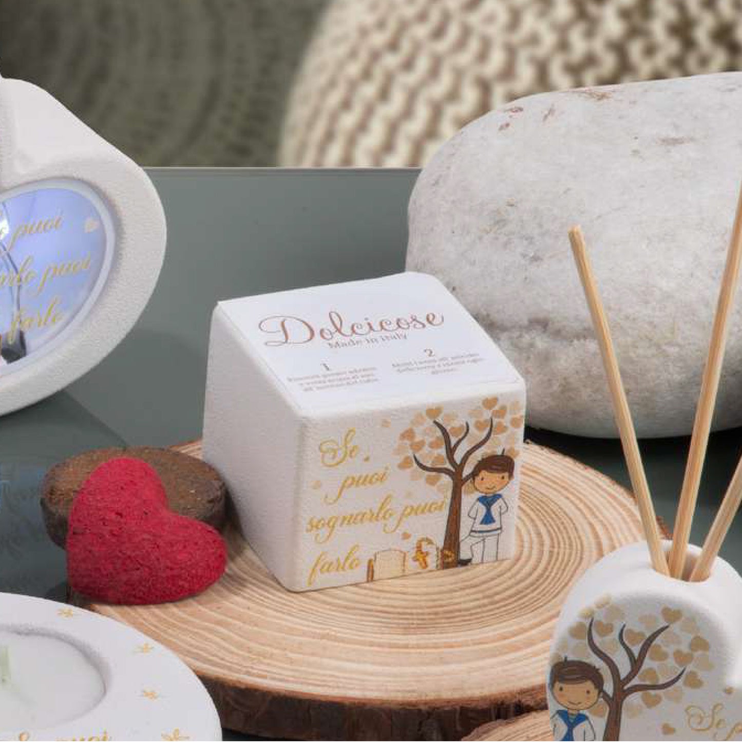 Bomboniera Cubo Portapiante Tema Maschio Se puoi sognarlo puoi farlo Dolcicose