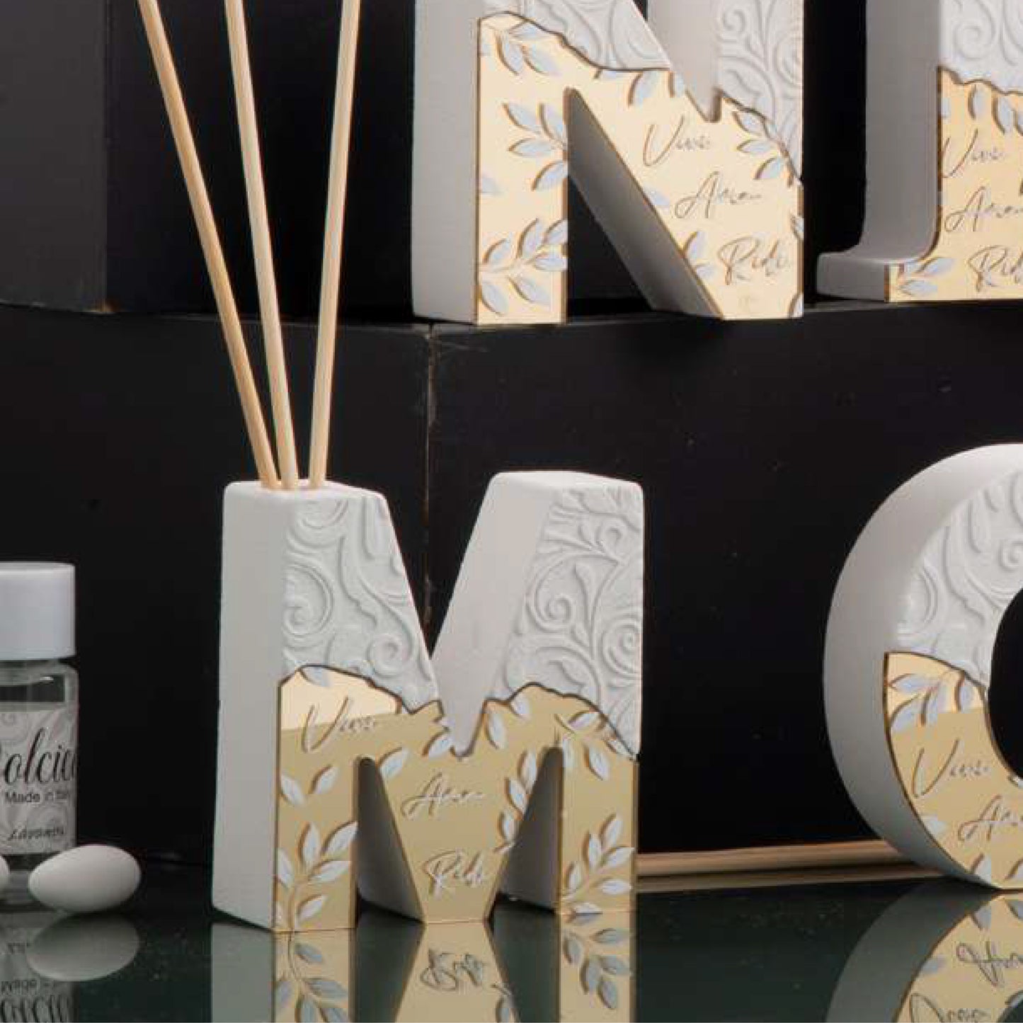 Bomboniera Diffusore di Fragranza Lettera M Dolcicose