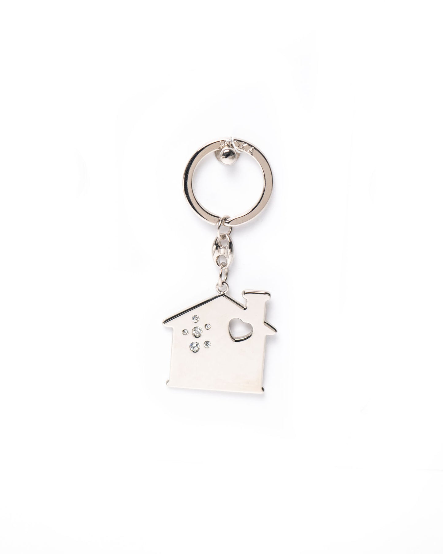 Portachiavi Acciaio con Strass Casa Margot 10 PEZZI